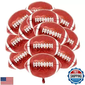 12 Pieces 21 Inches Large Foil Football Balloons, Football Shaped Aluminum Fo - Picture 1 of 5