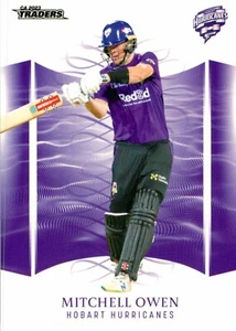 2023 2024 Hobart Hurricanes BBL Cricket TLA Traders Card - Mitchell Owen - Foto 1 di 3