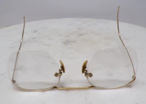PR 1/10 12K GF Gold Fill American Optical Wire Rim Frame Eyeglasses GOOD-SCRAP D - Bild 1 von 7