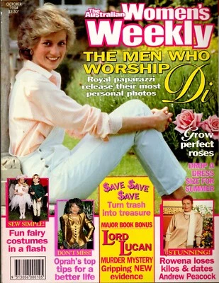 Aust. Women's Weekly - Oct 1994 - Princess Diana, Rowena Wallace, Brooke Shields - Image 1 of 3