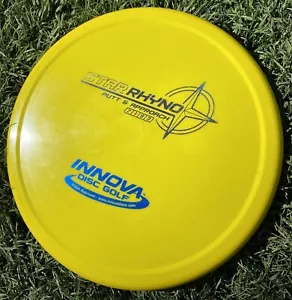 💥Very Rare💥 Innova Star Rhyno Putter PENNED Golf Disc 175g Rancho Mold Yellow - Picture 1 of 4