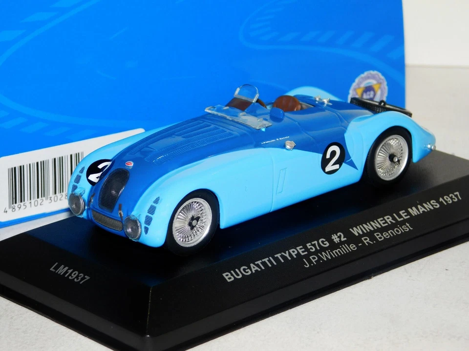 BUGATTI TIPO 75G #2 GANADOR LE MANS 1937 IXO LM1937 1/43 - Imagen 1 de 1