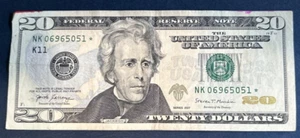 20 Dollar Bill Star Note 2017 “RARE” NK 06965051 * - Picture 1 of 2