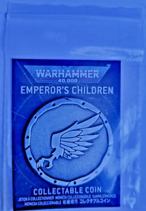 Warhammer 40k Moneda Coleccionable Caos Marines Espaciales Emperadores Niños Nuevo Slaanesh - Imagen 1 de 1