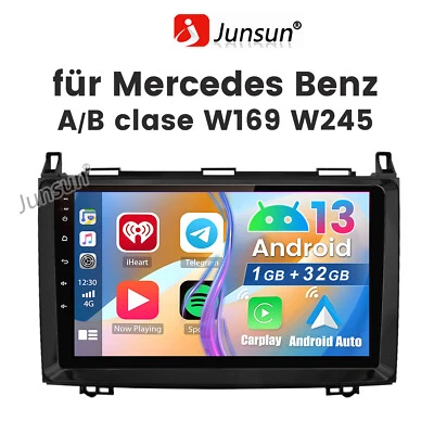 Autoradio Für Mercedes-Benz A/B Klasse/Vito W169 W639 W245 Android 13.0 GPS Navi - Bild 1 von 4