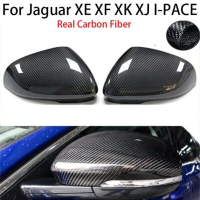 Accesorios retrovisor coche fibra carbono para Jaguar XF XJ XK XE 2009-2022 Foto 1 de 4
