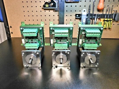 Gecko GR214v Raptor Drives/Heatsinks 3 & 3 Nema 23 600oz 3.5a Steppers  - Image 1 of 3