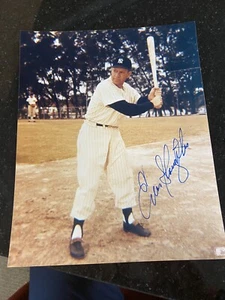 Enos Slaughter Signed 8x10 Photo Damaged Yankees MLB HOF Guaranteed To Pass TPA - Picture 1 of 6