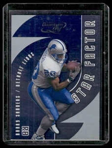 2001 Quantum Leaf Star Factor Barry Sanders 0951/2000 Detroit Lions #SF-35 - Picture 1 of 2