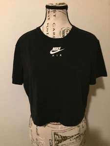 NIKE Women’s Nike Air Crop T-Shirt Short Sleeve Top Size XL - Picture 1 of 4