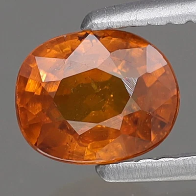 0.55ct 4.9x4mm Oval Natural Namibian Orange Spessartite Garnet, Africa Gemstone - Image 1 of 4