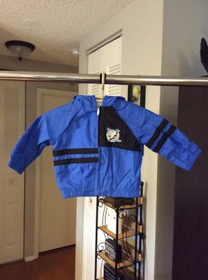Tampa Bay Lightning Old Logo Embroidered Windbreaker Jacket Youth Toddler 2T - Image 1 of 2