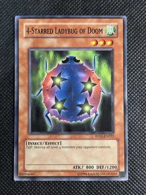 YuGiOh! 4-Starred Ladybug of Doom RP02-EN022 Common Unlimited Edition Near Mint - Image 1 of 2