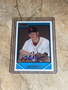 2007 Bowman Chrome Nick Hagadone 1st Rookie Auto - Picture 1 of 2