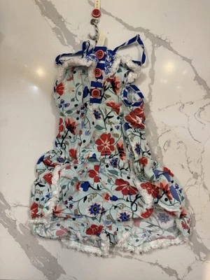 Matilda Jane Girl's size 4 Tug Of War Short Romper w/Fringe The Adventure Begins - Image 1 of 2