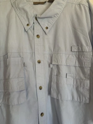 Rugged Earth Light Blue Fishing/Outdoors  Shirt 4XL    #796 - Image 1 of 4