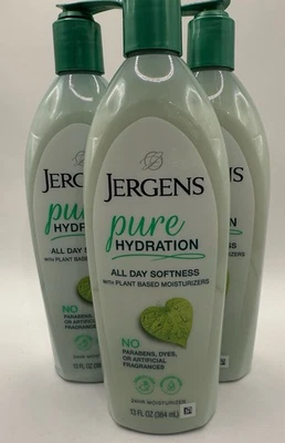 3 Jergens Pure Hydration Lotion Plant Based Moisturizers 13 fl oz each *New* - Image 1 of 2