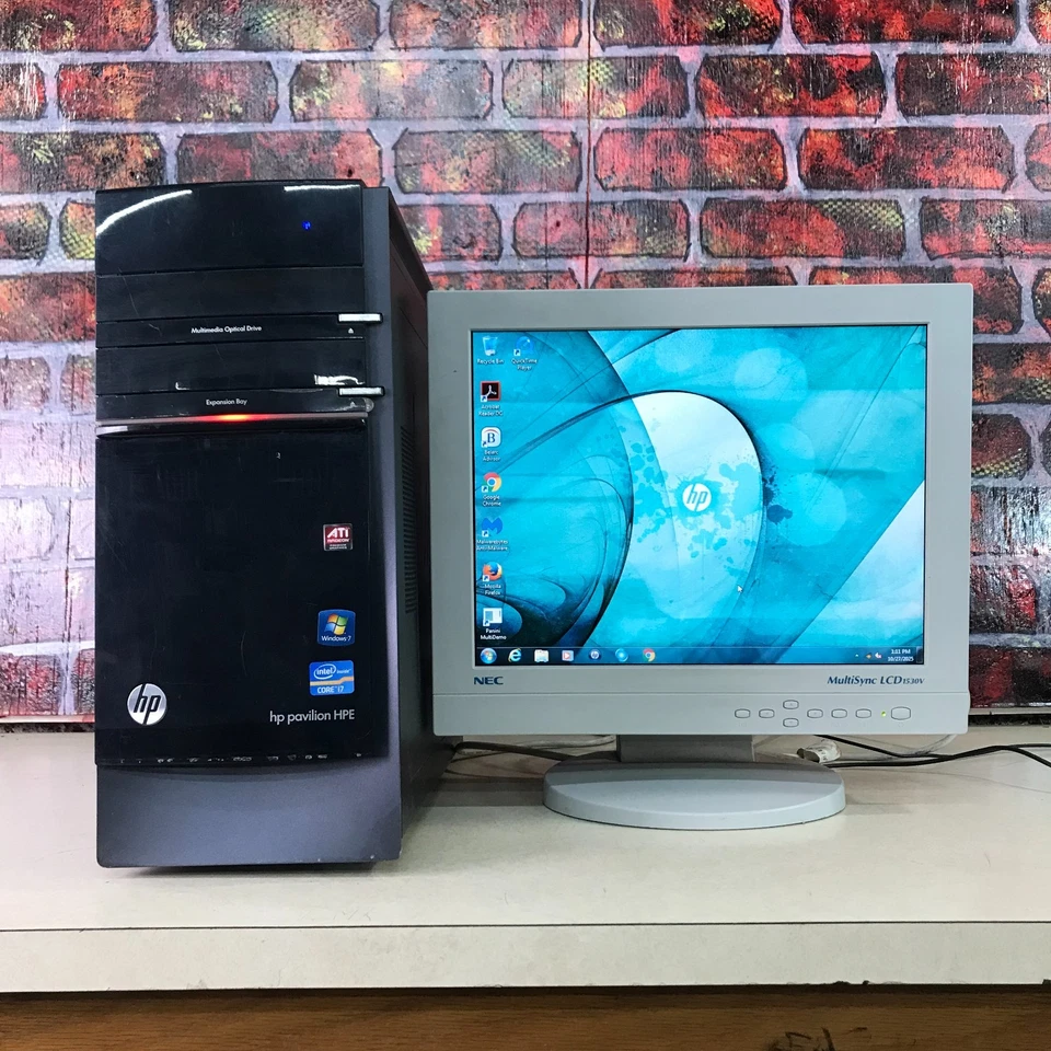 HP Pavilion Elite HPE PC Retro Gaming i7-2600S 2.80GHz 4GB RAM Windows 7 64-Bit - Image 1 of 4