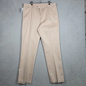 Jos A Bank Herrenhose Größe 34 x 32 hellbraun 100 % Baumwolle knitterarm gerade Passform - Bild 1 von 11