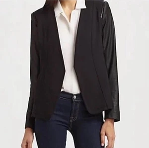Theory Yaisa Classical Blazer | Goat Suede Sleeves | NWT | List ~ $445…Gorgeous! - Picture 1 of 12