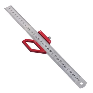 Portable 300mm Square Protractor with Steel Ruler and Angle Scriber Tool - Picture 1 of 28
