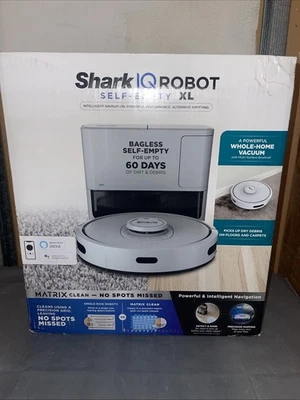 Shark IQ Robot Self-Empty XL Whole-Home Robot Bagless Vacuum RV2303AE Gray - Image 1 of 4