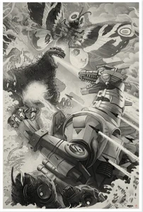 Godzilla: Tokyo S.O.S. - Art Print Variant by Pablo Olivera 24x36 x/50 - Picture 1 of 1