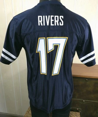 Chargers Los Angeles Fútbol Philip Rivers 17 Equipo Ropa Jersey JUVENTUD XXL Foto 1 de 4