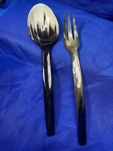 Vintage Handcrafted Buffalo Horn Serving Set - Picture 1 of 12