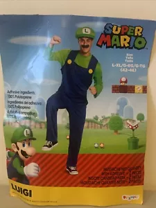 Luigi Deluxe Super Mario Brothers Nintendo Halloween Adult Costume L-XL Cosplay - Picture 1 of 9