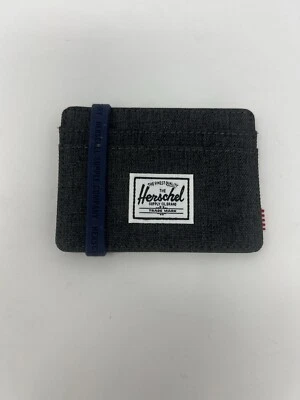 The Herschel Supply Co Brand Charlie Wallet Black Denim RFID NEW - Image 1 of 4
