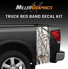 Snowstorm Hunting Camo Truck Bed Band Stripe Decal Graphic Sticker Kit