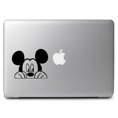 Mickey Mouse Peeking Decal Sticker for Macbook Laptop Car Window Bumper Truck - Image 1 of 4