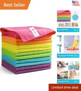Multi-Purpose 12-Pack Microfiber Cleaning Cloths for Home and Car - 12x12 Inch - Picture 1 of 9