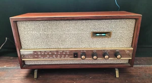 Radio Valvolare SINUDYNE De Luxe Modello 260 occhio magico Funzionante Anni 60 - Foto 1 di 14