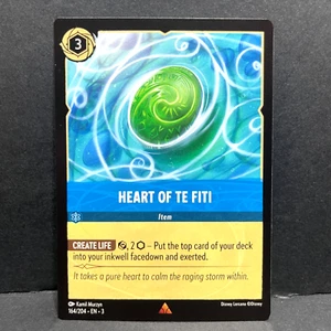 2024 DISNEY LORCANA INTO THE INKLANDS HEART OF TE FITI 164/204 RARE - Picture 1 of 2