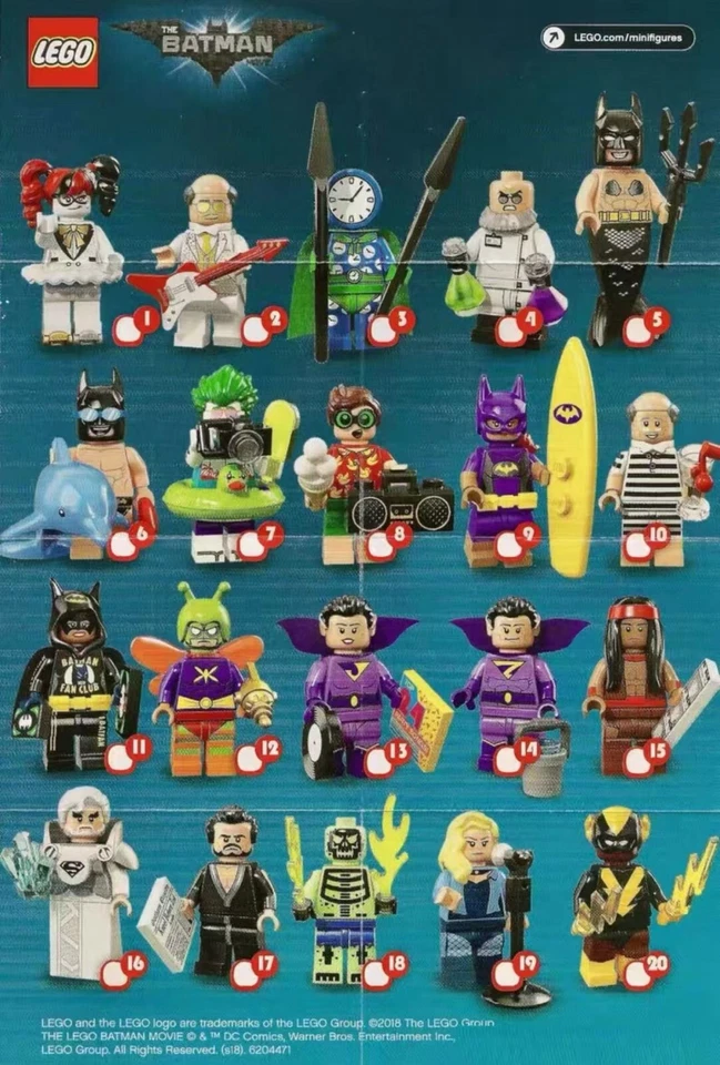 LEGO 71020 Batman Movie Series 2 – Complete Set of 20 Minifigures | NEW & SEALED - Image 1 of 1