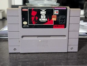 The Hunt for Red October (Super Nintendo SNES, 1993) AUTHENTIC TESTED - See Pics - Picture 1 of 4