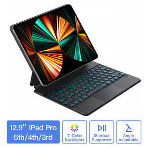 iPad Magic Keyboard Case 12.9" iPad Pro 6/5/4/3 13" iPad Air Cover TouchTrackpad