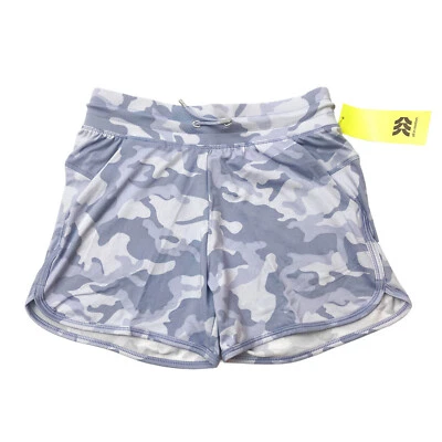 All In Motion Girls Size L 10/12 Shorts Pockets Camo Gray - Image 1 of 4