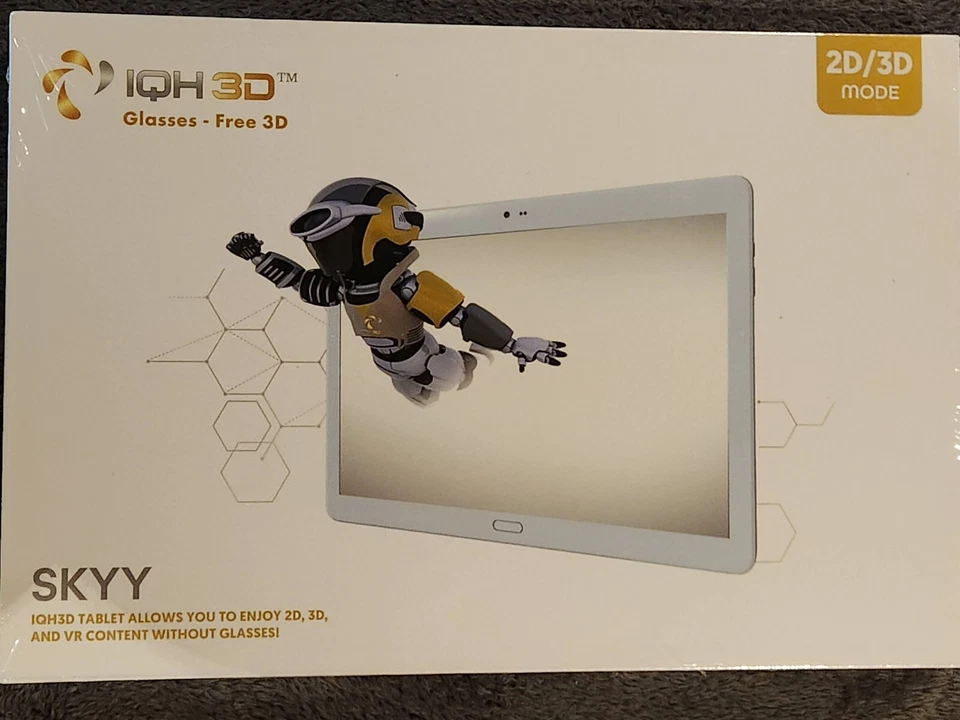 NO EYEWEAR 2D/3D TABLET  - SIMILAR TO LEIA & LUME! TAKES 3D VIDEO/PHOTOS - NIB! - Image 1 of 4