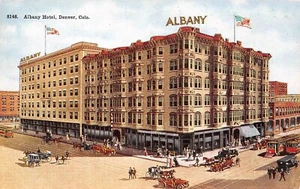 # K061 DENVER, CO. POSTKARTE, ALBANY HOTEL - Bild 1 von 2