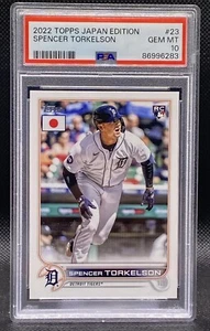 🙂 🙂 2022 Topps Japan Edition Spencer Torkelson PSA 10 Rookie RC Tigers 🙂 🙂 - Bild 1 von 2