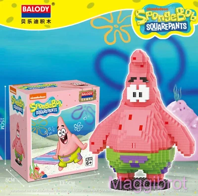 Balody Patrick der Seestern als Mini Klemmbausteine Set 1179+ pcs