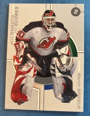 2001-02 ITG BAP Update Martin Brodeur He Shoots Scores Redemption Card NR-MINT - Image 1 of 2