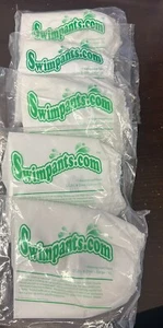 NEW LOT of 5 Swim Pants White Waterproof Diaper Cover Toddler Large 32lbs & Over - Picture 1 of 3