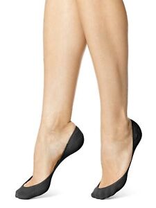 HUE 267001 Women's Cool Contours Low Cut Liner Black Socks Size Medium