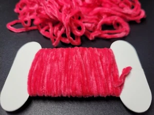 ULTRA CHENILLE - HOT PINK - Fly Tying Jig Materials - Small/ FINE - Round - NEW! - Picture 1 of 3