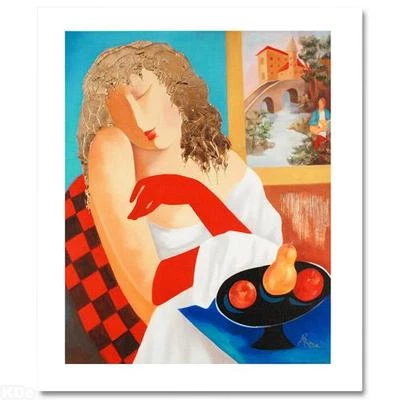 ARBE "Dreaming of Italy 21/250 & Passage 23/250" 2 Giclee sobre Lienzo Letrero Tinta Dorada Foto 1 de 2