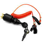 For Evinrude/Johnson OMC ABS Ignition Key Switch With Safety Lanyard 5005801